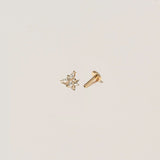 Marquise Flower Flatback Earring