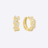 VA Woven Hoop Earrings