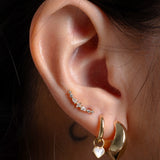 VA Pearl Love Hoop Charm