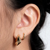 VA Wave Hoop Earrings