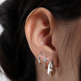 VA Wave Hoop Earrings