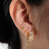 VA Limelight Flatback Earrings